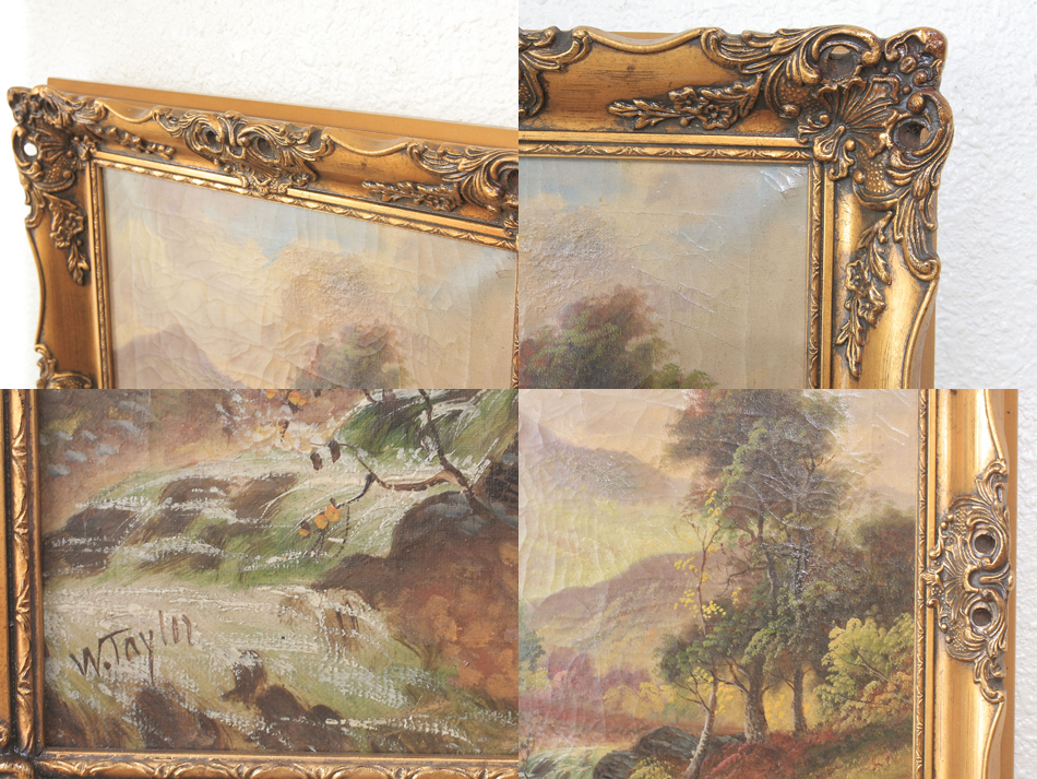 Landscape in the 19th century / Oil painting