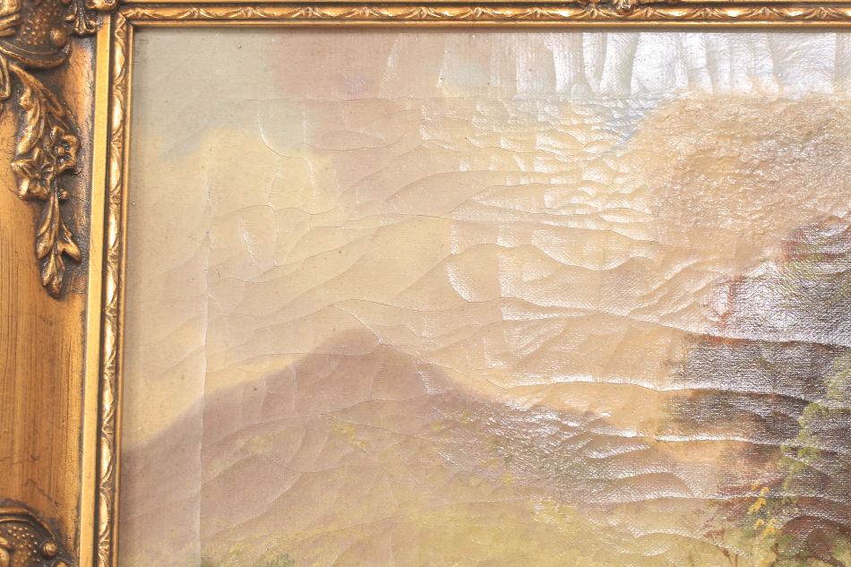Landscape in the 19th century / Oil painting