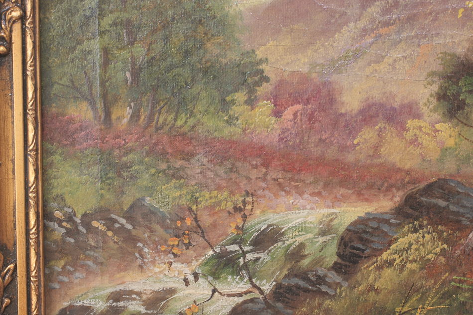 Landscape in the 19th century / Oil painting