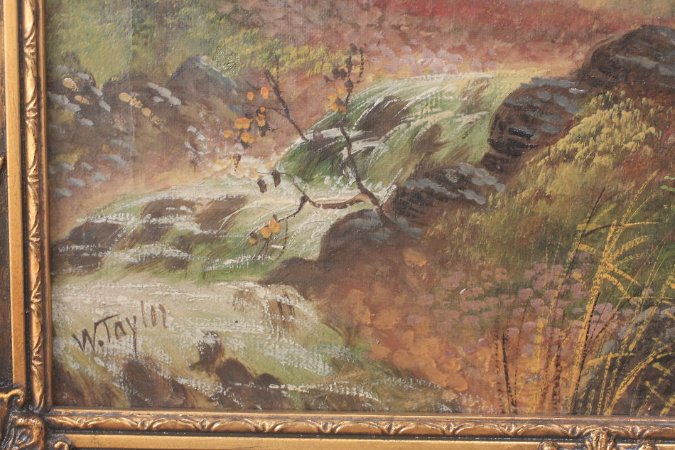 Landscape in the 19th century / Oil painting