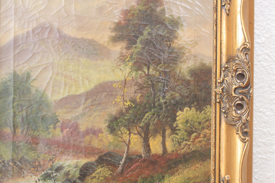 Landscape in the 19th century / Oil painting