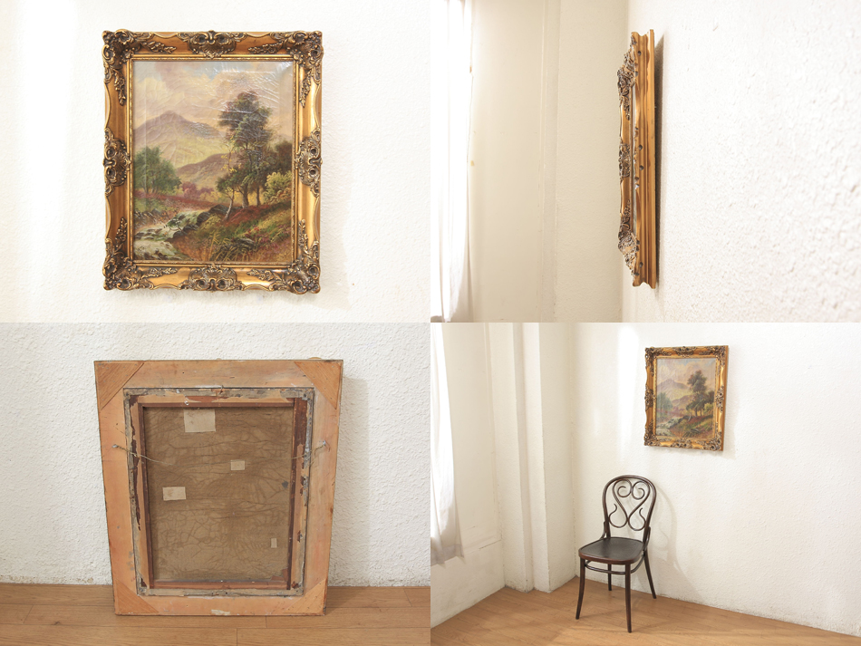 Landscape in the 19th century / Oil painting
