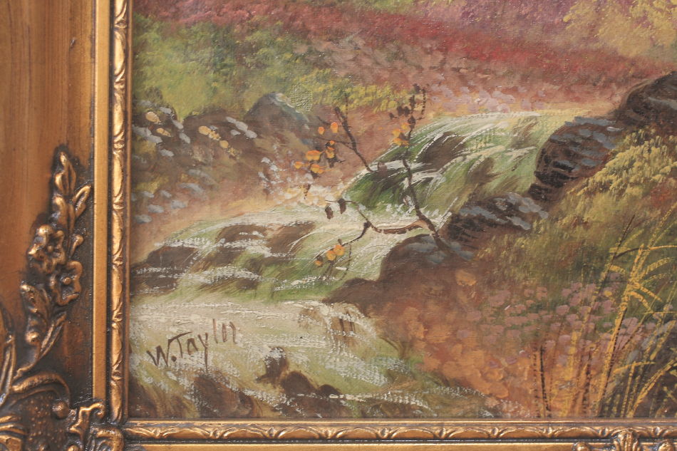 Landscape in the 19th century / Oil painting