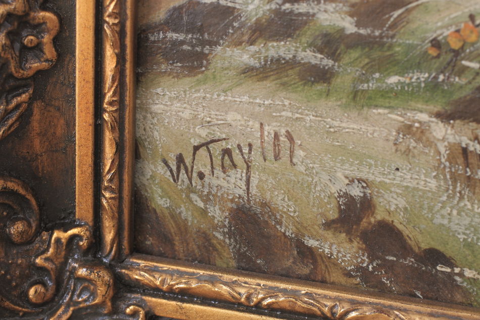 Landscape in the 19th century / Oil painting