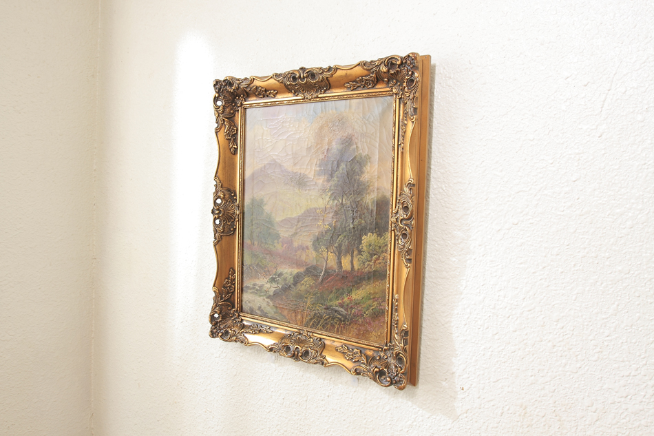 Landscape in the 19th century / Oil painting