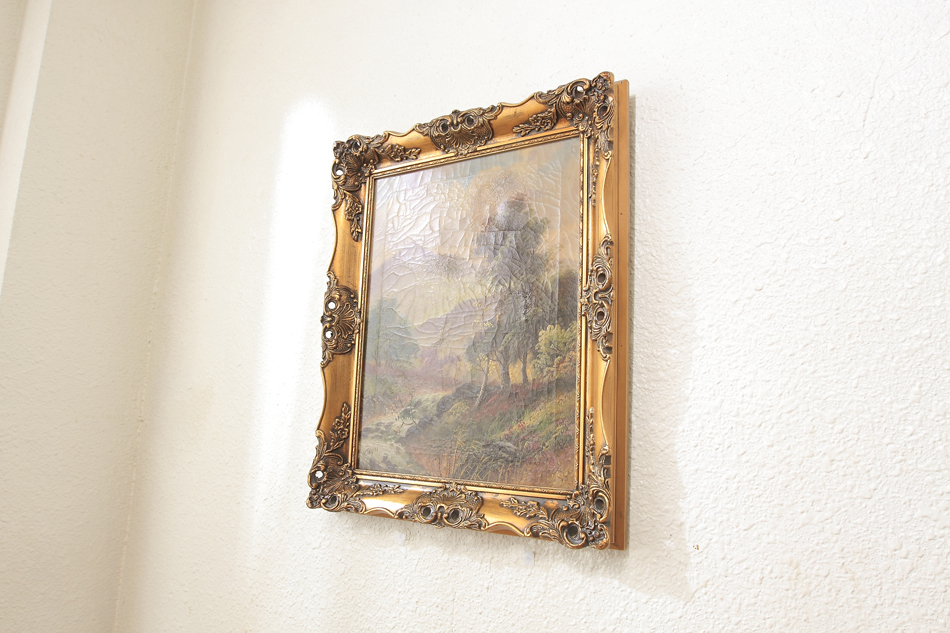 Landscape in the 19th century / Oil painting