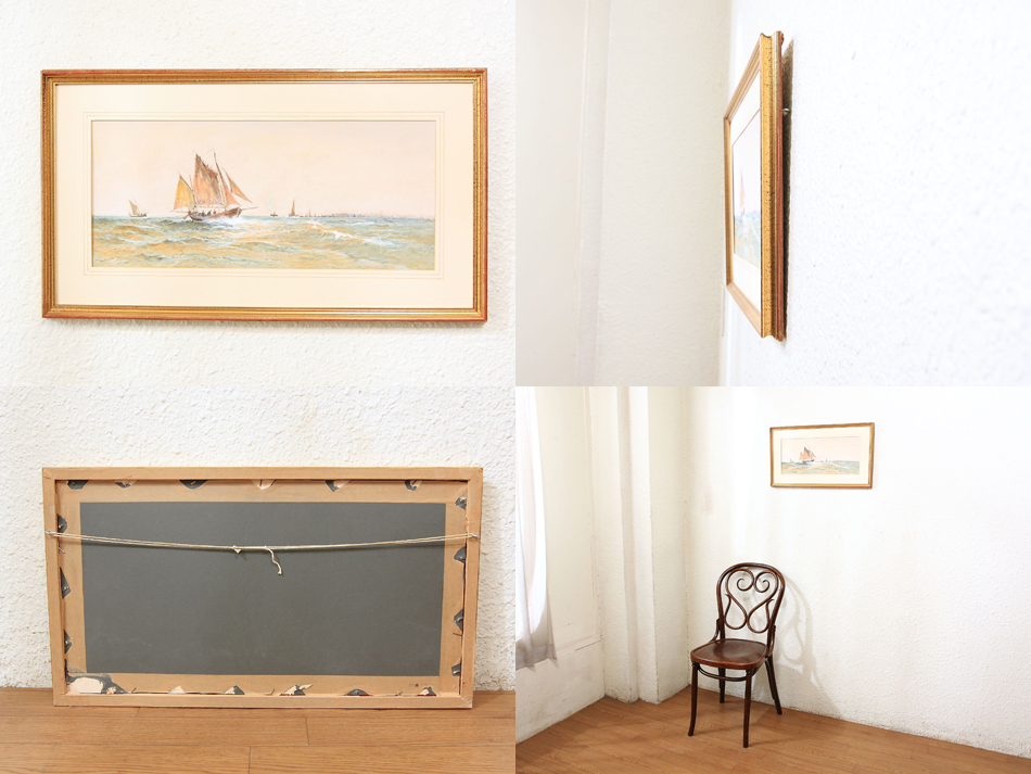 FISHING BOATS ”OFF YARMOUTH” / Water Colour