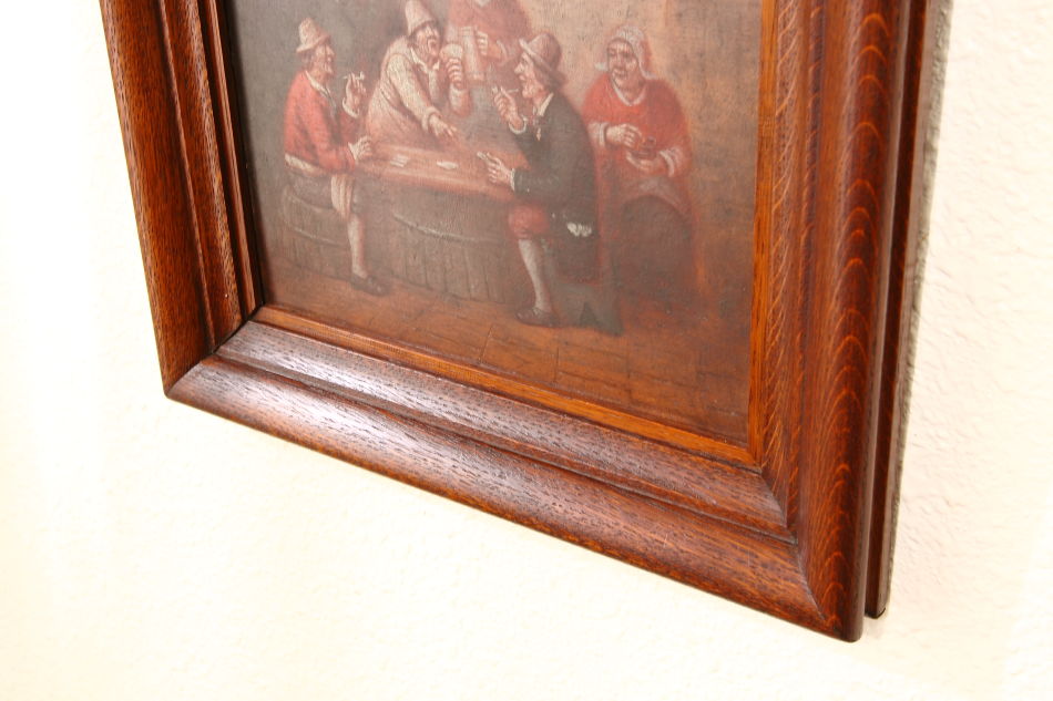 Tavern scene with people / Oil Painting