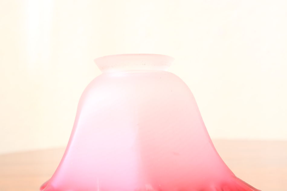 フロストクランベリー フリルランプシェード