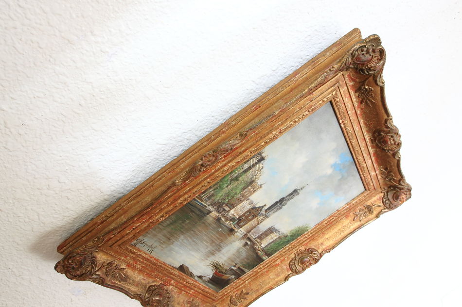 Montelbaanstoren on the Oudeschans / Oil painting