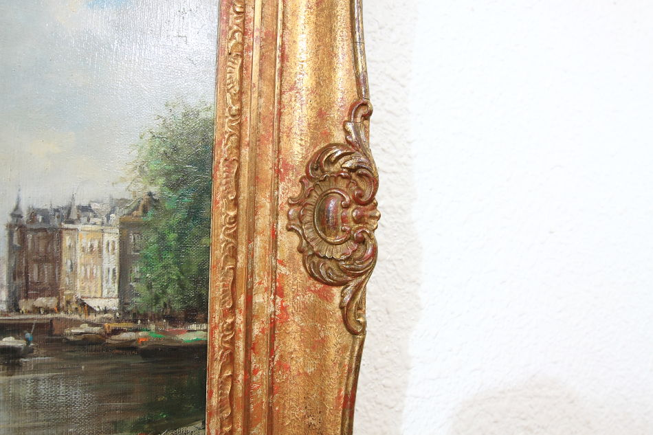 Montelbaanstoren on the Oudeschans / Oil painting