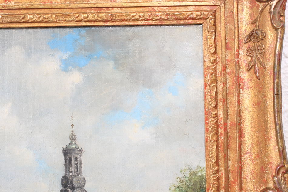 Montelbaanstoren on the Oudeschans / Oil painting