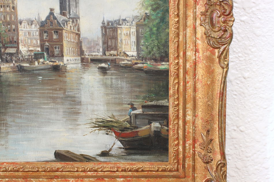 Montelbaanstoren on the Oudeschans / Oil painting