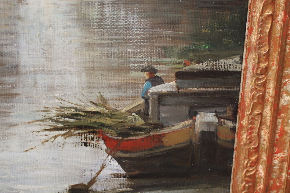 Montelbaanstoren on the Oudeschans / Oil painting