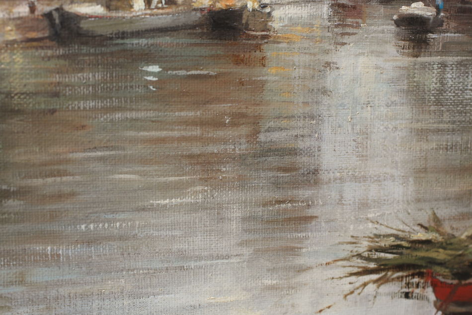 Montelbaanstoren on the Oudeschans / Oil painting