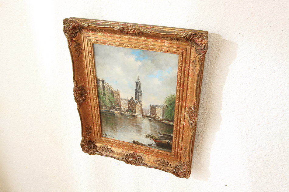 Montelbaanstoren on the Oudeschans / Oil painting