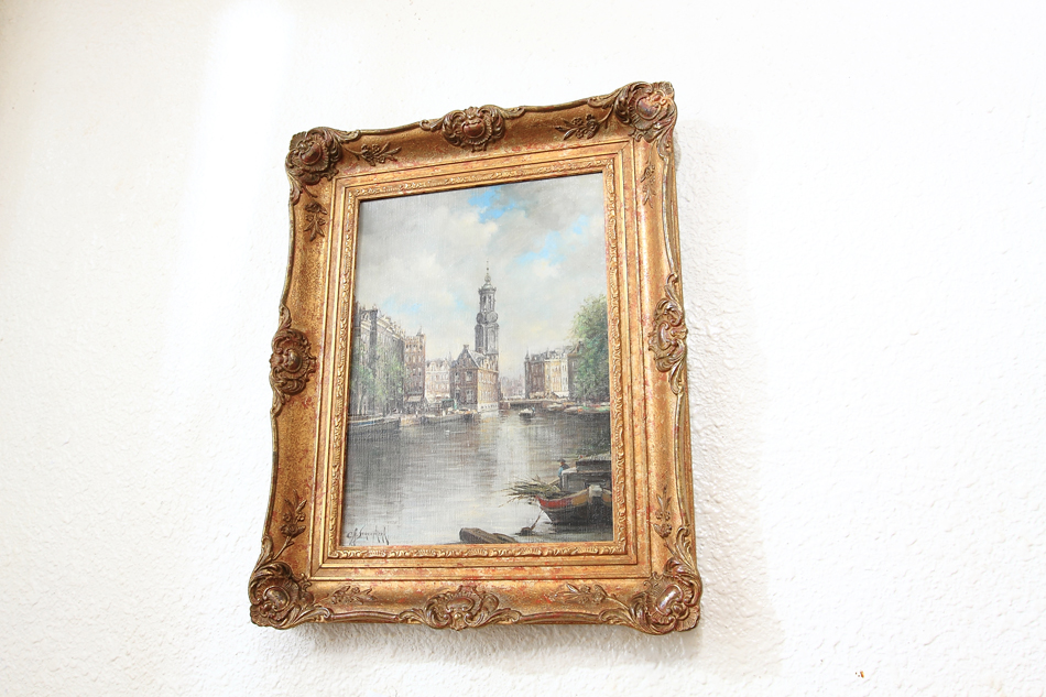 Montelbaanstoren on the Oudeschans / Oil painting