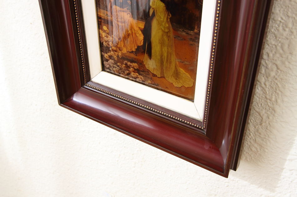 2 Ladies in Victorian Garden / Crystolian Painting