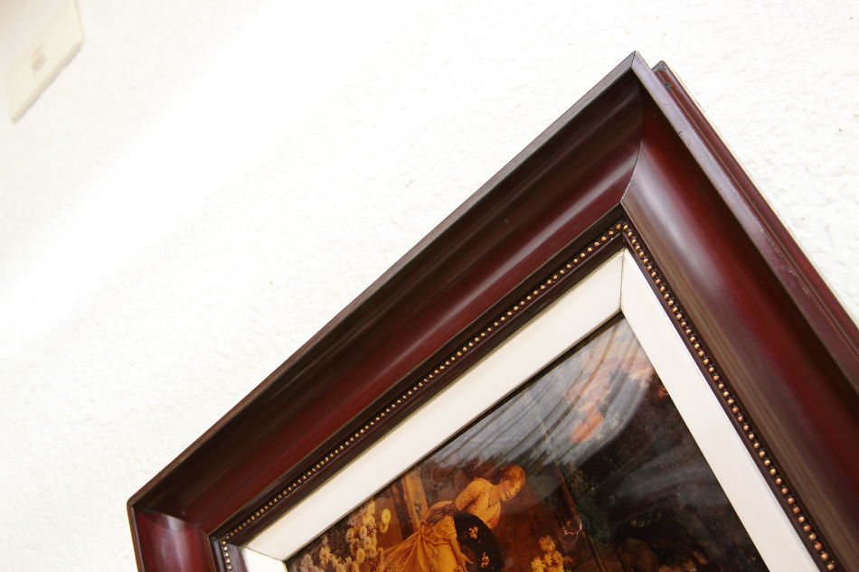 2 Ladies in Victorian Garden / Crystolian Painting
