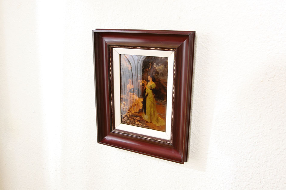 2 Ladies in Victorian Garden / Crystolian Painting
