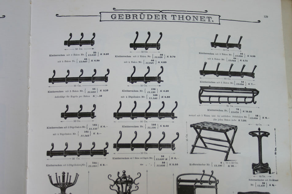 トーネットThonet ベントウッドウォールハンガー No156