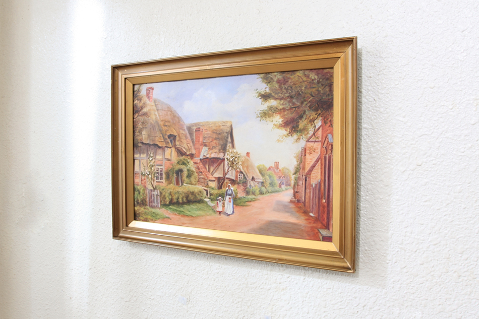 The Village lane / Oil painting