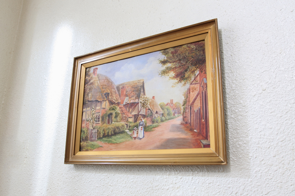 The Village lane / Oil painting