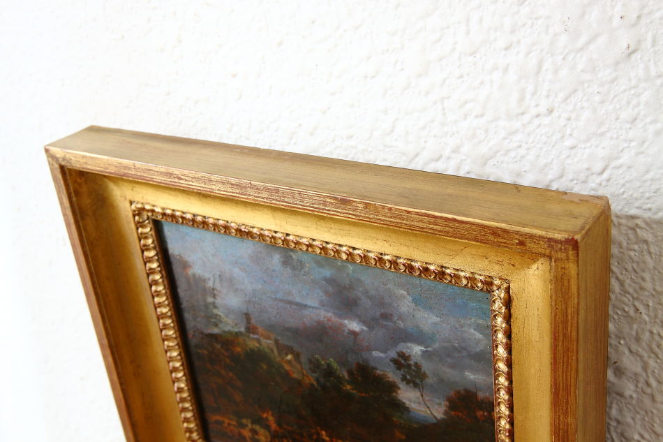 Figures dancing in a forest / Oil Painting