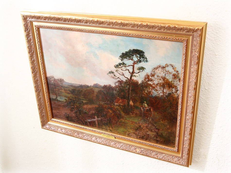 Woodland with a horse and cart / Oil Painting