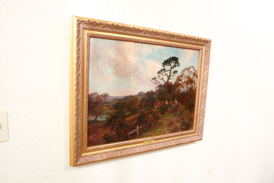 Woodland with a horse and cart / Oil Painting