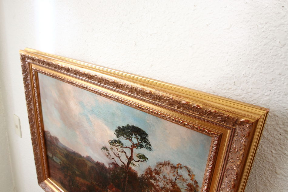 Woodland with a horse and cart / Oil Painting