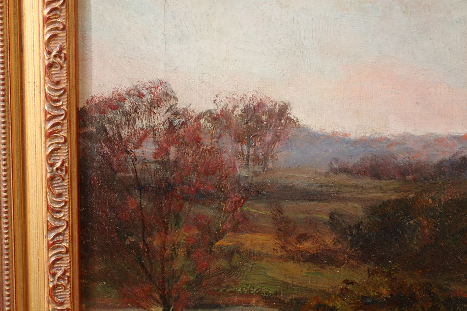 Woodland with a horse and cart / Oil Painting