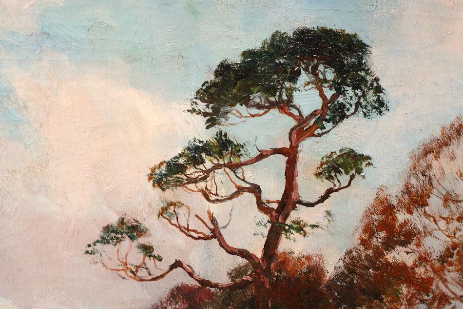 Woodland with a horse and cart / Oil Painting