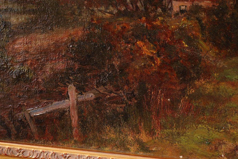 Woodland with a horse and cart / Oil Painting