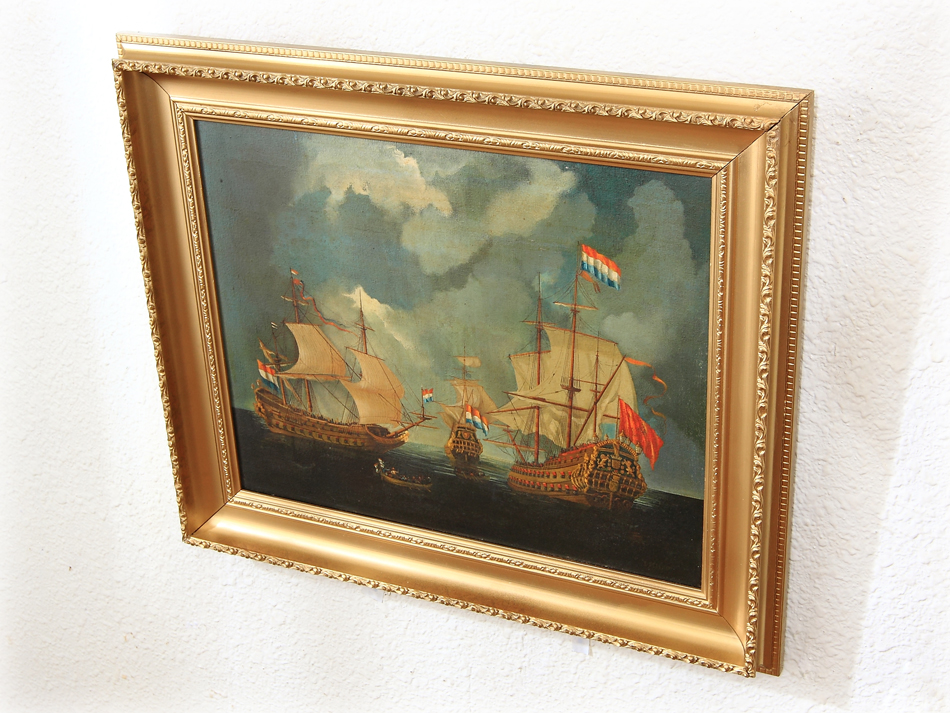 The French Fleet / Oil Painting