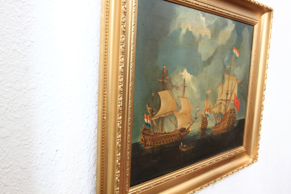 The French Fleet / Oil Painting