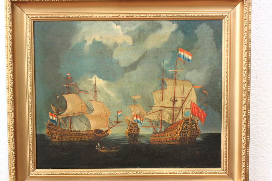 The French Fleet / Oil Painting