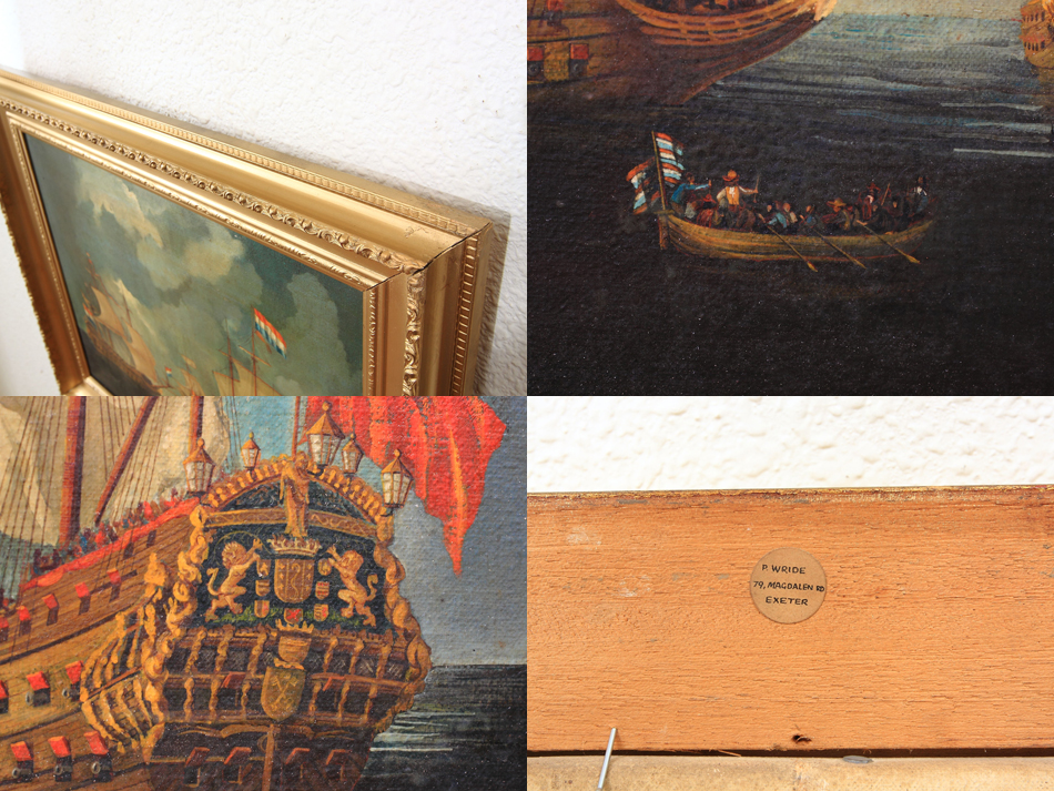 The French Fleet / Oil Painting