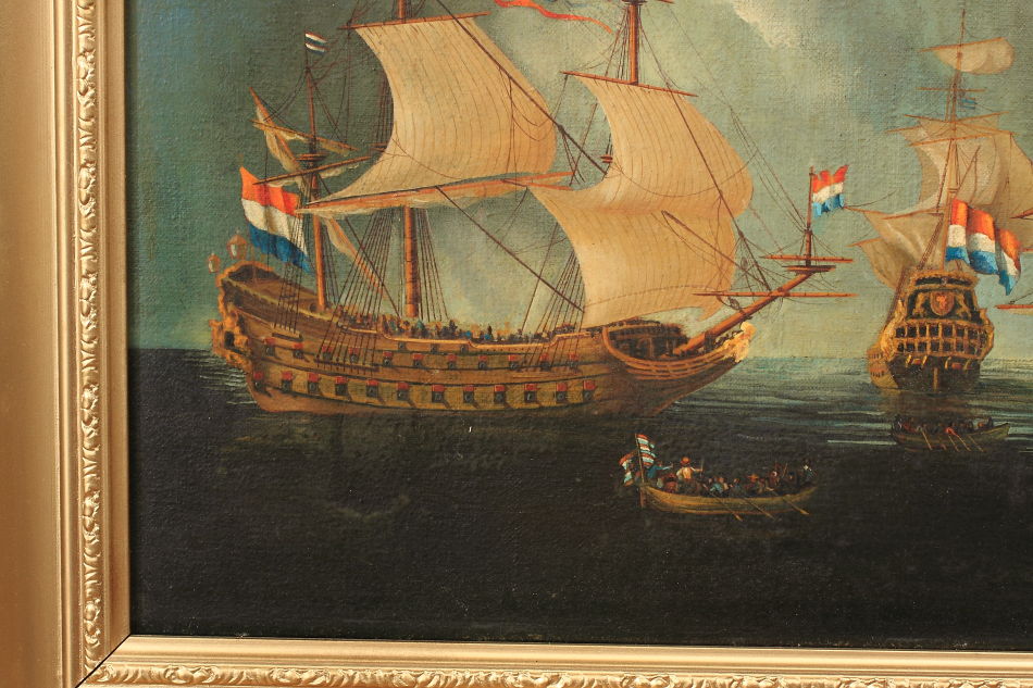 The French Fleet / Oil Painting
