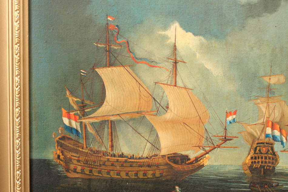 The French Fleet / Oil Painting