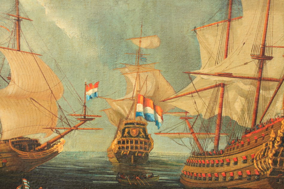 The French Fleet / Oil Painting