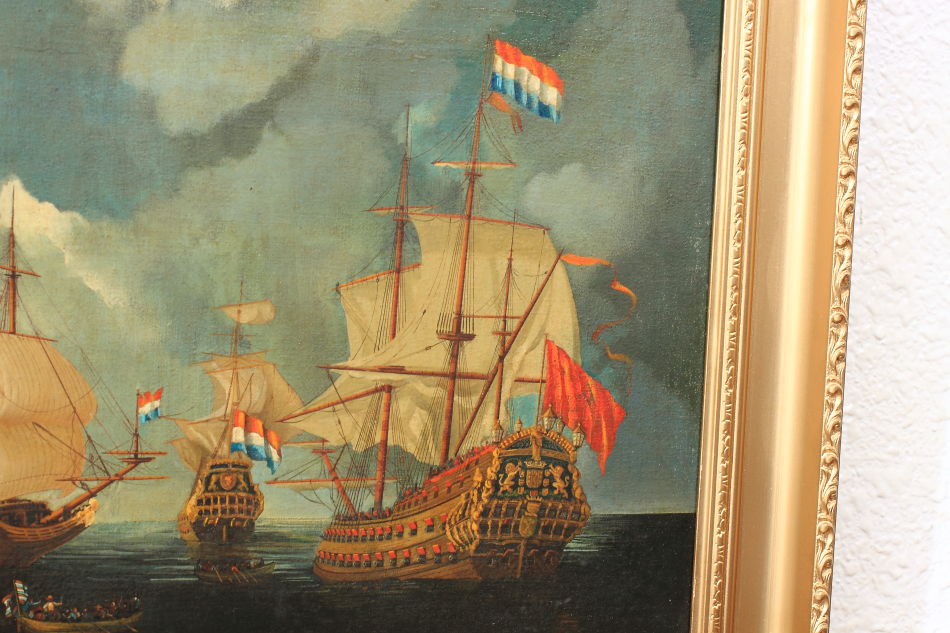 The French Fleet / Oil Painting