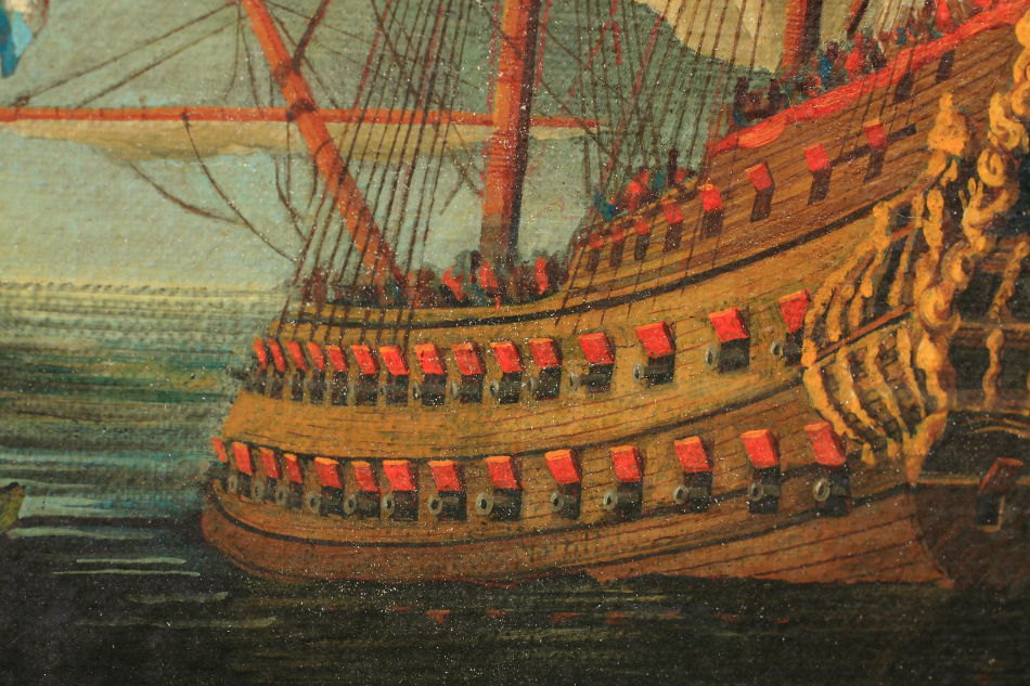 The French Fleet / Oil Painting