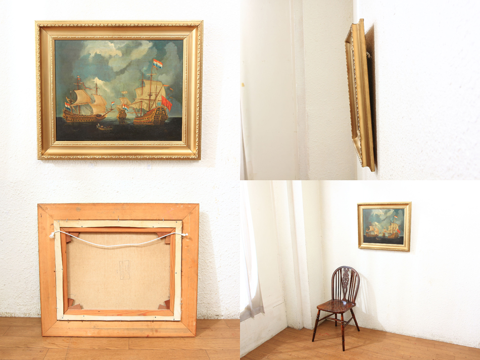 The French Fleet / Oil Painting