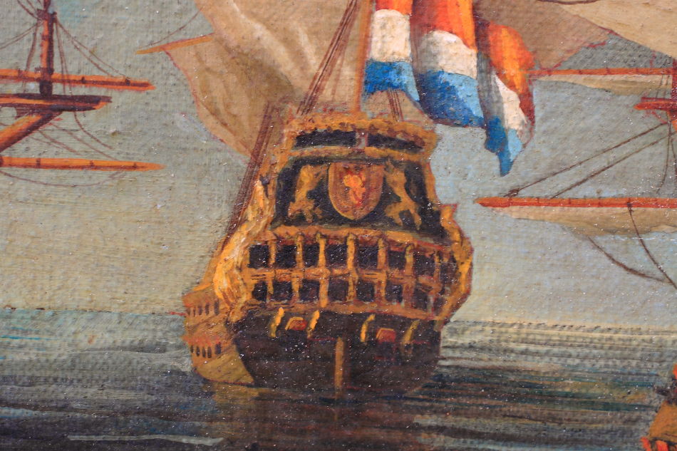 The French Fleet / Oil Painting