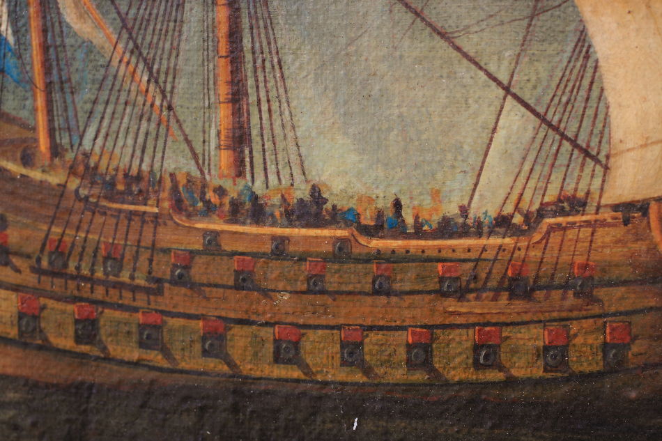 The French Fleet / Oil Painting
