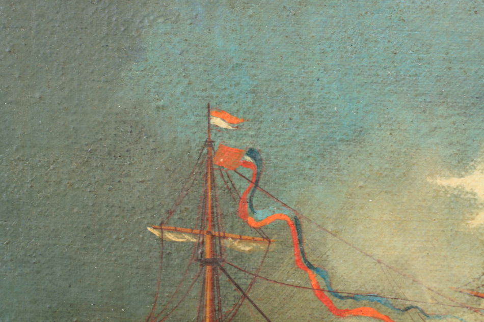 The French Fleet / Oil Painting