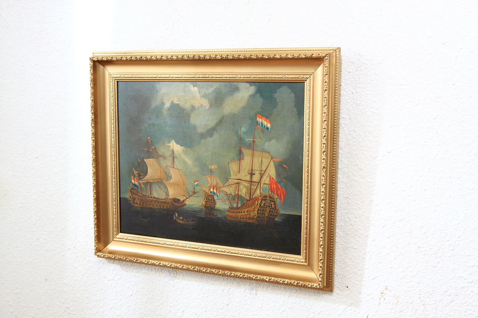 The French Fleet / Oil Painting