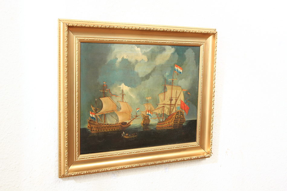 The French Fleet / Oil Painting