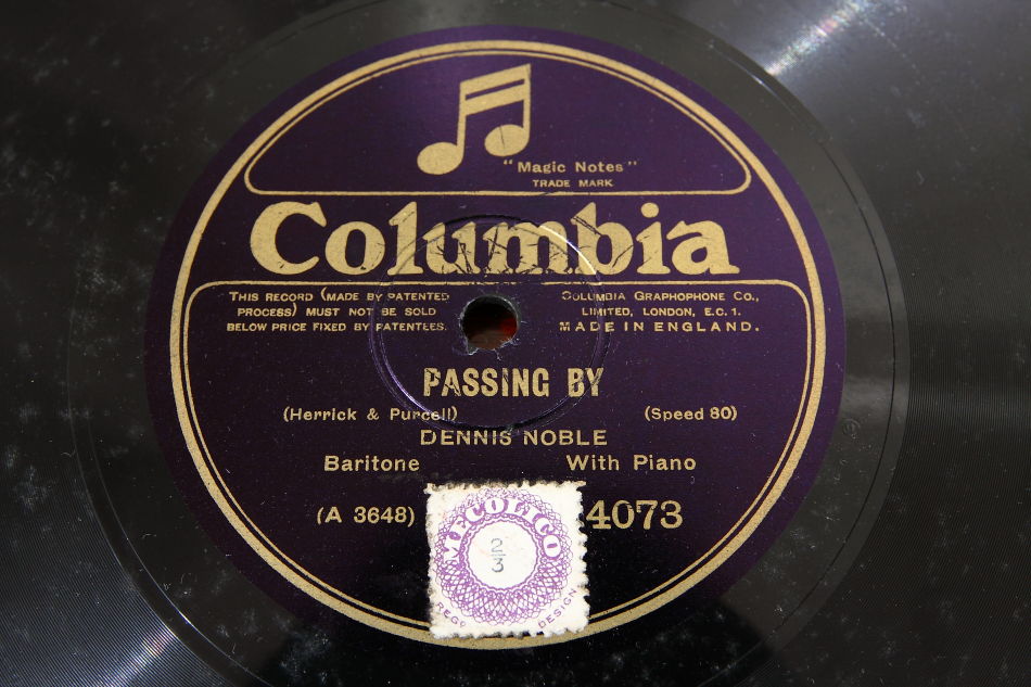 SPレコード盤 10インチ25cm ～DENNIS NOBLE with Piano～